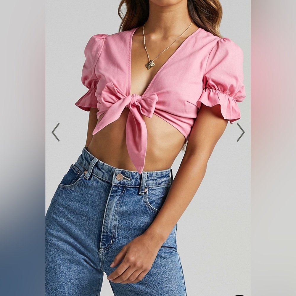 NWT Showpo Dunoon Pink Crop Top